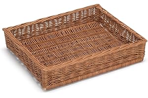 Prestige wicker Large Display Storgae Basket 50x40cm, Natural