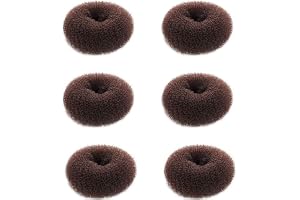 Sunnysam extra liten hårhårhårhårsnodd för barn, 6 st chignonhår munk sockknoppform för flickor, mini hårmunksformad för kort och tunt hår (liten storlek 2,4 cm