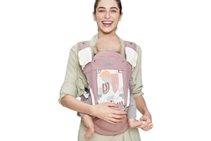 Bebear Portabebés,Bebamour Portabebés de 0 a 36 meses, mochila portabebés con malla de aire 3D para recién nacidos y niños pequeños(Baby Carrier, Foldable Pink)
