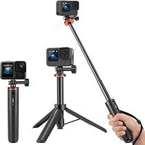 Perche Selfie étanche Et Extensible 57 Cm - Poignée Flottante Pour GoPro Et Caméras D'action - Trépied Intégré