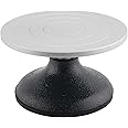 Homtone 18cm Pottery Banding Wheel, Heavy Duty Clay Sculpture Swivel Plate, Sculpting Wheel All Metal Construction Sculptor Turntable with Ball Bearings