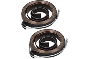 BROLEO Muelle de retorno para taladro de columna para taladro de banco muelle de resorte accesorios para muelles de resorte cromado para desplazamiento de la broca fresadora de acero para 2 piezas