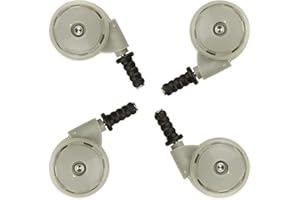 PIMKO Silikonräder Lauflernhilfe Baby Walker Laufrad – Ersatzteil, 4 Stück/Set, Rad-Set, weich (grau)