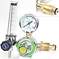 Argon CO2 Gas MIG TIG Flow Meter Welding Weld Regulator Gauge Welder CGA580 FITS