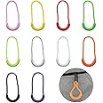 Tazweeq 100 PCS Nylon Cord Zipper Pulls, U-Shape Fixer Tabs with Silicone Heads, 10 Vibrant Colors for Clothes, Luggage, Backpacks, Jackets, Handbags, Tents, Durable & Eco-Friendly Replacement Parts