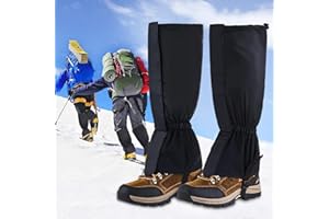 Zoonvii Ghette da Neve,Ghette Impermeabili,Ghette Caccia,Ghette Trekking,Ghette Alpinismo,Regolabile Ghette per Escursionismo Scarponi da Sci Viaggio Caccia Arrampicata (Unisex)