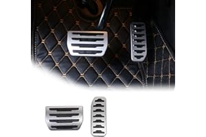 YIWANG Copertura del pedale del freno del gas del combustibile dell'automobile della lega di alluminio 2Pcs per Discovery Sport 2015-2019, per Rangerover Evoque 2012-2019, per XE F-Pace X761Car Accessori