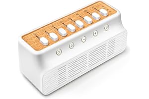 LEIORTUFA White Noise Machine mit 8 Naturgeräuschen | Bluetooth 5.0 Schlaf-Lautsprecher mit Timer | Tragbare Einschlafhilfe für Erwachsene & Babys | Anti-Rutsch Design & USB-C/Ladekabel | Für Zuhause/Büro/Yoga