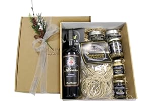 MARTELLI FABIANO TARTUFI Cesti Natalizi A Base Di Tartufo - Idea Confezione Regalo Rea - Cesto Natalizio Gastronomico - Pacco Natale Con Prodotti Tipici Artigianali - Truffle Gift Idea