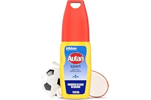 Autan Sport Vapo Spray Antizanzare, Repellente Zanzare con Azione Protettiva Duratura, 8 ore di protezione, Resistente al Sudore, 1 Confezione da 100ml, Adatto per lo Sport