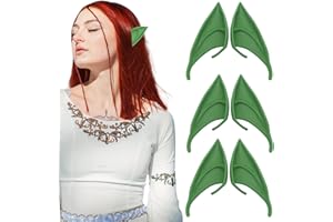CLDURHGE 3 Paar Avantar Kostüm Elf Ears Cosplay Avantar Ohren 12cm Elfenohren Zubehör Halloween Partydekorationen Zubehör Karnevalskostüm -Grün