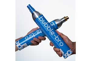 bubblebro 60L CO₂ Cylinder Refill Exchange - Exchange Empty Cylinder with a Full Cylinder - 410g Food-Grade CO₂, Compatible with Soda Machine & Other Standard EU/US 60L Soda Makers