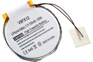 AKKU-NET Batteria per smartwatch Garmin Fenix 1, Fenix 2, 3,7 V, Li-Polymer