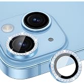 [KAMERA KORUYUCU] For 15/15Plus ile uyumlu Taşlı Kamera Lens Koruyucu Metal Temperli HD Cam &Ccedil;izilmeye Dayanıklı Kamera Koruyu