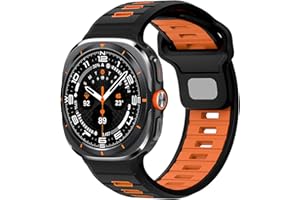 Gugobit Compatible with Samsung Galaxy Watch Ultra Strap 47 mm, Sport Soft Silicone Breathable Waterproof Durable Replacement Straps for Galaxy Watch Ultra Bracelet 47 mm Men Women