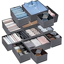 Boîtes De Rangement Pliables Miu Pour Soutiens-Gorge (Lot De 4) - Organiseur Tiroir Beige