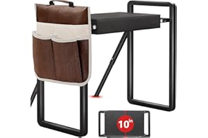 Onadak Premium Heavy Duty Garden Kneeler Seat - 4.5kg Reinforced Support Frame, Foldable Design with Storage Bag & Gift Box - Ideal Gardening Gift (Black)​