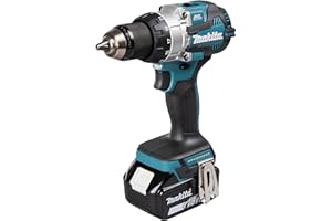 Makita DHP489RTJ 18V Li-ion LXT bezszczotkowa wiertarka kombi w komplecie z 2 bateriami 5,0 Ah i ładowarką dostarczana w walizce Makpac