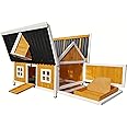 COCOON LARGE CHICKEN COOP HEN HOUSE WITH INTERNAL SECURE NESTING AREAS POULTRY ARK NEST BOX NEW - WITH OPENING ROOF FOR EASY CLEANING - REMOVEABLE TRAY - ECO PLASTIC ROOFS