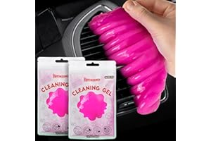 YOPINSAND Lot de 2 gels de Nettoyage universels pour Voiture, spatule de Nettoyage de Voiture, réutilisable, nettoyant intérieur pour Clavier de Voiture, diffuseur d'air de Voiture, Gel de Nettoyage
