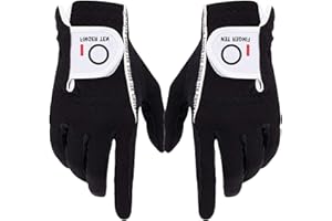 FINGER TEN Gants De Golf Hommes Homme pour PoignEe Paire De Valeur，Gant De Golf Homme Chaud Tous Les Temps Durable en Forme Taille Petit Moyen Grand S M L ML XL