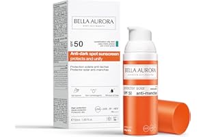 Gel Solare Bella Aurora, Crème solaire anti-imperfections SPF50, Crème solaire anti-imperfections, Crème solaire pour le visage, Crème solaire, 50 ml (Peau mixte à grasse)