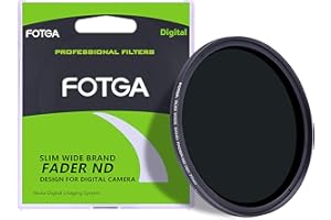 Fotga Filtro de lente de densidad neutra ND de 62 mm delgado variable ajustable ND2 a ND4 ND8 ND16 ND32 ND64 ND400 para cámara DSLR sin espejo