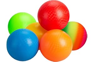 INPODAK Dodgeball for Kids, Playground Balls Set,8.5 Inches Kickball,Garden Games Balls for Girls Boys, Sports Toy Ball for Backyard Lawn Family Party Beach