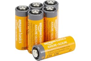 Amazon Basics - Paquete de 6 pilas alcalinas 23A de larga duración, 12 voltios