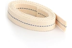 NKlaus Mèche de lampe 100 % coton naturel - 15 mm - Pour brûleur à huile, lampe à huile avec pétrole nettoyé.