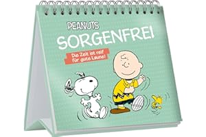 Peanuts: Sorgenfrei - Die Zeit ist reif für gute Laune!: Spiralaufsteller mit 100 Sprüchen und schönen Peanuts Illustrationen