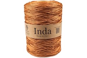 BORGO DE' PAZZI FIRENZE Fil pour sacs au crochet, 2 mm, en polypropylène, fil pour crochet et tricot, fabriqué en Italie