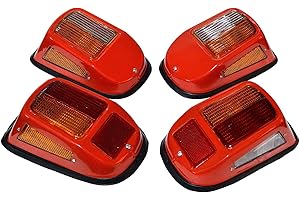 ‎BAJATO Vorder- und Hinter -Schwanzlicht -Set -Baugruppe mit 12 -V -Lampen - kompatibel mit Steyr Tractors -Modellen 30, 50, 90, 430, 430b, 450, 540, 548, 650, 658, 760 und 768 Hecklicht, Steyr Traktoren