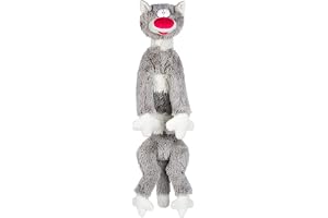 FANCY Lång Katt Gosedjur 83 cm - Grå Supermjuk och Gosig Kramleksak - Stor Plyschkudde & Sidosovkudde för Barn 0+ och Vuxna - Long Cat Plush
