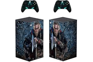 SUPREME SKINZ Xbox Series X Assassin's Creed Valhalla Eivor Skin, Decal, Vinyl, Sticker, Faceplate - Console and 2 Controllers - Protective Cover New SERIES X