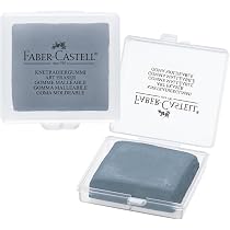 Gomme à Effacer Faber-Castell – Blanche – Boîte De Rangement – Pour Fusains, Pastels, Films – Malléable Et Réceptive