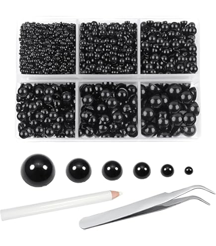 Kit De Perles Plates Et Demi-rondes Pour Loisirs Créatifs - 24 Compartiments, Pour Bijoux, Coques Téléphone, Déco Ongles