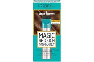 L'OREAL PARIS L'Oréal Paris Magic Retouch Instant Root Spray, Light Brown 6. Gives flawless coverage for grey regrowth in 3 seconds. This 75ml spray offers quick, easy, and natural-looking root touch-up.