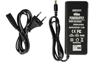 vhbw caricabatterie per bici elettrica, e-bike - Per batterie Li-Ion/Li-Fe da 36 V, con attacco rotondo