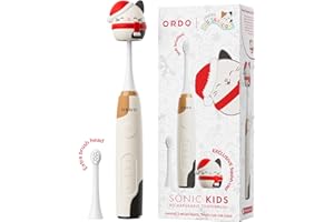 Ordo Squishmallows Electric Toothbrush, Sonic Toothbrushes for Kids, Rechargeable, 3 Brushing Modes, 5+ Weeks Battery Life Extra Brush Head Included, Gift for Kids Aged 4 Years and Up, Christmas Cam