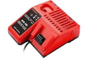 PaillYue® ładowarka do Milwaukee M18 - M12 akumulator 14,4 V-18 V 3 A do akumulatorów Milwaukee M18 B5