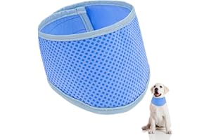 Funzhan Dog Cooling Bandana Breathable Heat Dissipation Ice Bandana For Dogs Instant Cooling Scarf Pet Cats Dogs Soft Comfortable For Small Medium Large Pet Cooling Collar - S
