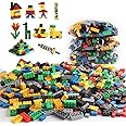 Sipobuy DIY Construction Building Creative Bricks 1000pcs Blocks Set, Compatible with All Major Brands, Multi Color Shapes, Early Education Toy Gift for 3+ Kids