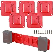 6x Akku Wandhalterung Für Einhell Power X-Change - Batteriehalterung Mit Schrauben