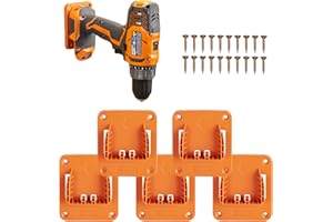 CRTBELFY Lot de 5 supports à outils pour perceuse Ridgid AEG 18 V