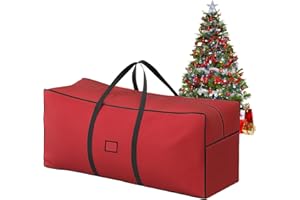 ACTOYS Borsa per Albero di Natale Impermeabile, Custodia e Contenitore Portaoggetti 210 cm, Addobbi (Rosso, 120 * 38 * 50cm)