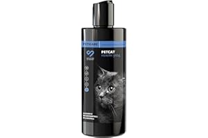 Peticare Katzen Pflege-Shampoo bei Juckreiz Milben Pilz Floh - Spezial Katzen-Shampoo bei unangenehmem Fell-Geruch, pflegt die Katzen-Haut, effektive Pflege-Formel - petCat Health 3104