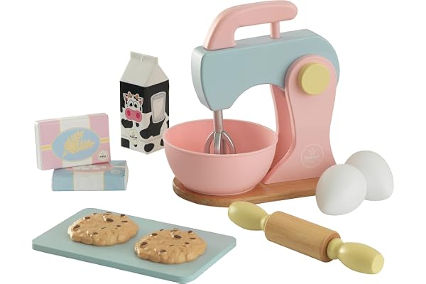 KidKraft 63371 Ensemble cuisine et pâtisserie en bois Couleurs pastel Accessoires pour enfant