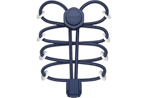 HOMAR Elastic No Tie Shoe Laces Strech Tieless Reflective Shoelaces with 15 Colors for Kids Adults Trainers One Size Fits All No Tie Shoe Strings for Sneakers Boots Casual Shoes