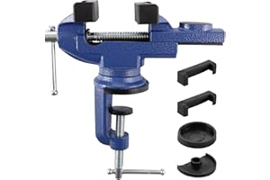 LDHHYH Morsa da tavolo, 70 m, morsa da banco, mini morsa da banco, pinza da tavolo con base girevole a 360 gradi, per la lavorazione del legno, la foratura, il taglio